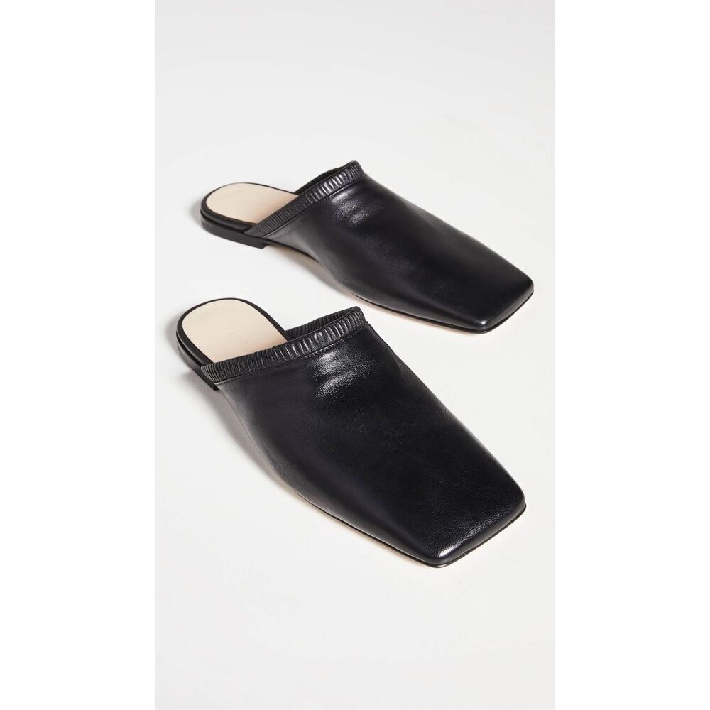 NWT Wandler Lola Slide Black Slip On Calf Leather Size 36 Made in Italy $340